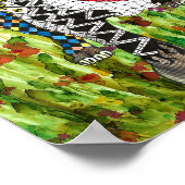 Cute and Colorful Pit Bull Poster - 11x14 inch (Hoek)