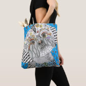 Cute and Colorful Shih Tzu Canvas tas (Dichtbij)