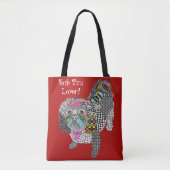 Cute and Colorful Shih Tzu Canvas tas (Voorkant)
