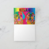 Cute and Colorful Shih Tzu Dog Wenskaart Bedankkaart (Binnen)