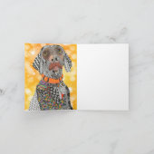 Cute and Colorful Weimaraner Wenskaart Bedankkaart (Binnen)