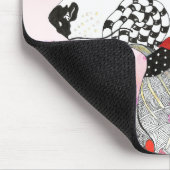 Cute and Colorlful Bull Terrier Mousepad Muismat (Hoek)