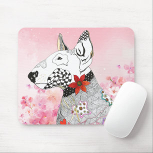 Cute and Colorlful Bull Terrier Mousepad Muismat