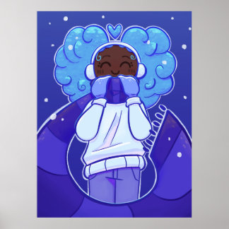 Cute and Cozy Snowy Day Poster