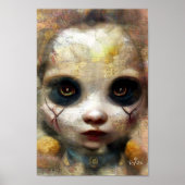 Cute and Creepy Doll Poster: Spooky Halloween Deco Poster (Voorkant)