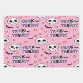Cute and Creepy Skeletons For Halloween Inpakpapier Vel (Voorkant 2)