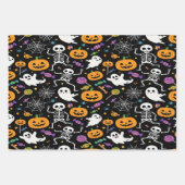 Cute and Creepy Skeletons For Halloween Inpakpapier Vel (Voorkant)