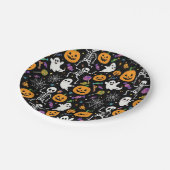 Cute and Creepy Skeletons For Halloween Papieren Bordje (Gekanteld)