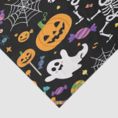 Cute and Creepy Skeletons For Halloween Tissuepapier (Detail)