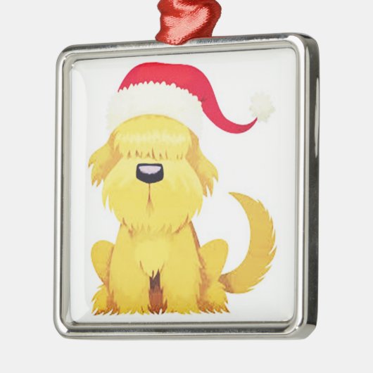 *CUTE AND CUDDLON CHRISTMAS DOG* CHRISTMAS ORNAMEN METALEN ORNAMENT (Links)