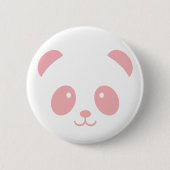 Cute and Cudly Pink Panda Pin Button (Voorkant)
