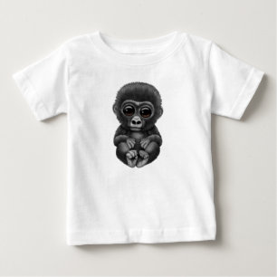 Cute and Curious Baby Gorilla
