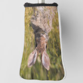 Cute and Curious Eastern Cottontail Rabbit Golfheadcover (Draai 90)
