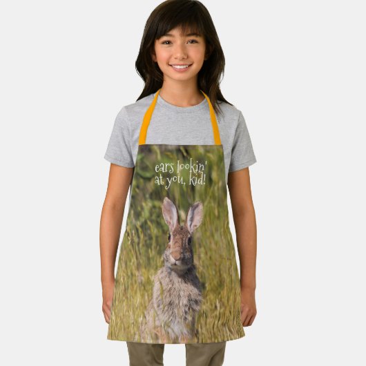 Cute and Curious Eastern Cottontail Rabbit Schort (Insitu)