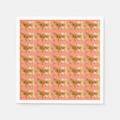 Cute and Elegant Lily Flower Photo Ontworpen Servet (Voorkant)