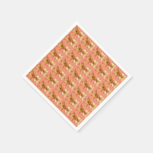 Cute and Elegant Lily Flower Photo Ontworpen Servet (Hoek)