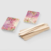 Cute and elegant waterverf floral programme hand f handwaaier (Niet-gemonteerd)