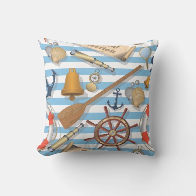 Cute and Full Nautical Collectie of Zee Goodies Kussen (Voorkant)
