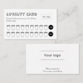 Cute and Fun Coffee Loyalty Card (Voorkant / Achterkant)
