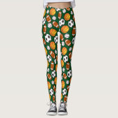 Cute and Fun Different sport thema Pattern Sporty Leggings (Voorkant)