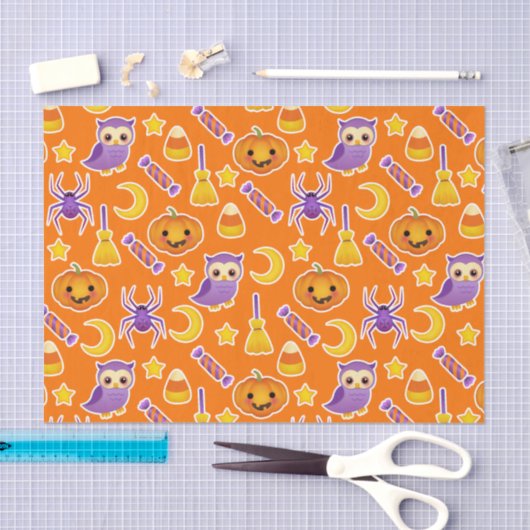 Cute and Fun Halloween Graphic Pattern Tissuepapier (Craft)
