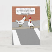 Cute and Funny Advice from Wise Chicken Kaart (Voorkant)