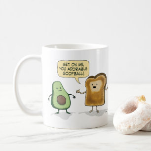Cute and Funny Avocado Toast Koffiemok