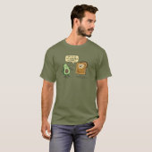 Cute and Funny Avocado Toast T-shirt (Voorkant volledig)