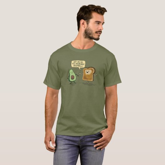 Cute and Funny Avocado Toast T-shirt (Voorkant volledig)