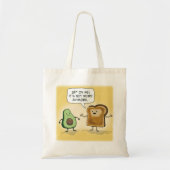 Cute and Funny Avocado Toast Tote Bag (Voorkant)