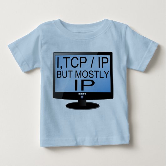 Cute and Funny Baby Geek Baby T-Shirt (Voorkant)