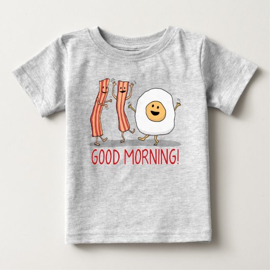 Cute and Funny Bacon and Egg Good Morning (Voorkant)