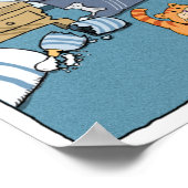 Cute and Funny Bad Destructive Cat Poster (Hoek)