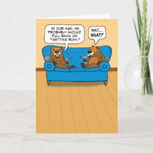 Cute and Funny Beavers stoppen met 'n wedstrijd. Kaart