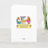 Cute and Funny Beer and Chicken Birthday Kaart (Achterkant)