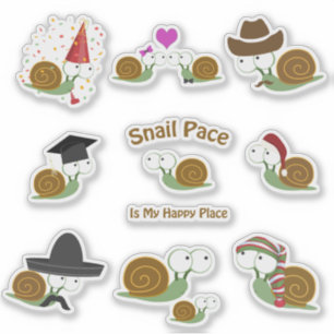 Cute and Funny Cartoon Snagels Sticker set