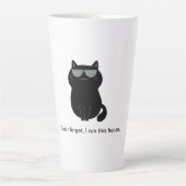 Cute and Funny Cat Latte Mok (Voorkant)