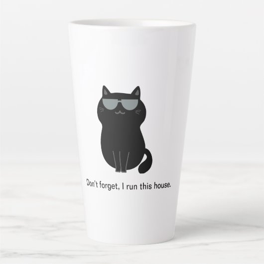 Cute and Funny Cat Latte Mok (Voorkant)