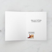 Cute and Funny Cat met superkrachten van zaterdag Kaart (Binnen)