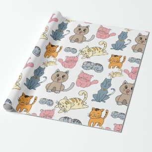 Cute and Funny Cats and Kittens Cadeaupapier
