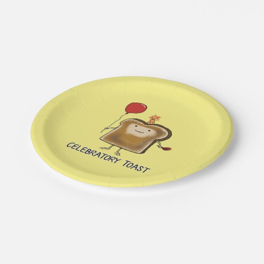 Cute and Funny Celebratory Toast Papieren Bordje (Gekanteld)