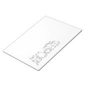 Cute and Funny Crazy Cat Lady Notitieblok (Schuin)