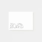 Cute and Funny Crazy Cat Lady Post-it® Notes (Voorkant)