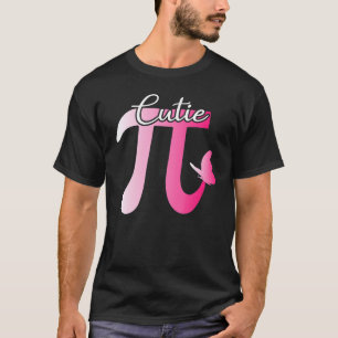 Cute and Funny Cutie Pi Wiskunde Pie Butterfly Ado T-shirt