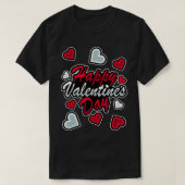 Cute and Funny Design Happy Valentine Day T-shirt (Design voorkant)