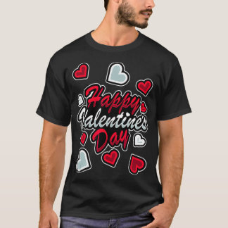 Cute and Funny Design Happy Valentine Day T-shirt