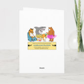 Cute and Funny Dog wil snacks in Cone goed krijgen Kaart (Achterkant)