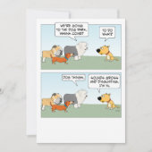 Cute and Funny Dogs Plan Dog Park Trip Kaart (Voorkant)