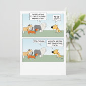 Cute and Funny Dogs Plan Dog Park Trip Kaart (Staand voorkant)