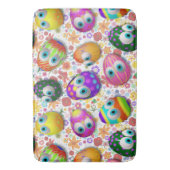 Cute and Funny Easter Eggs Cartoon Badmat (Voorkant Verticaal)